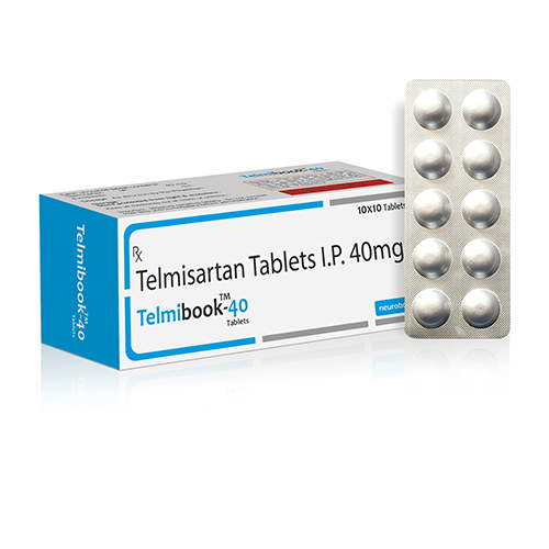 TelmiBook-40 | Telmisartan Tablets I.P. 40mg | Main Image
